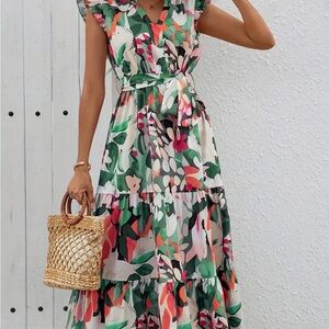 Floral Sleeveless Maxi Dress